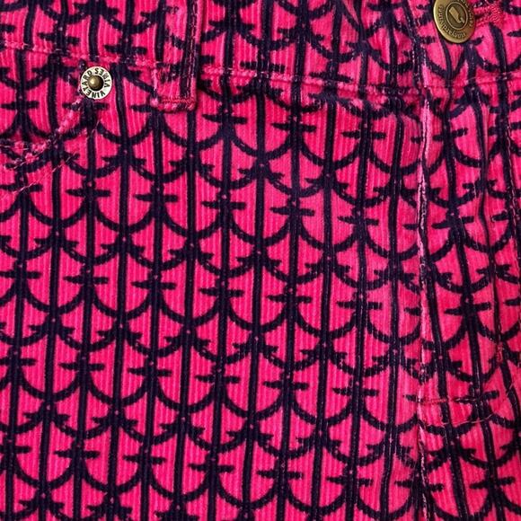 Pink Corduroy Pants Pink Navy Vineyard Vines Girls Size 12 - Picture 6 of 11